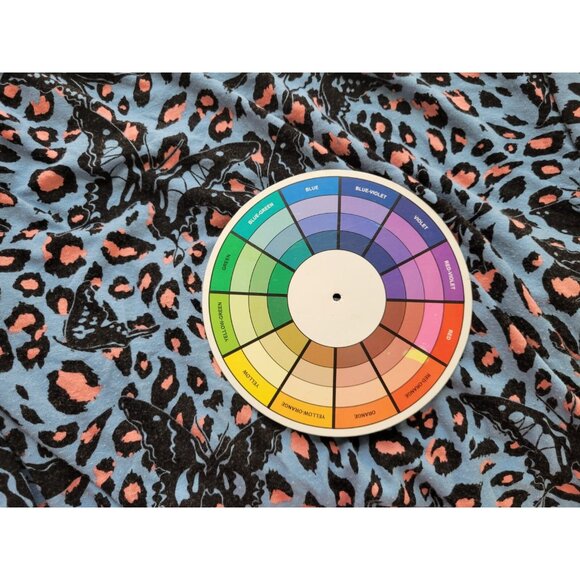 Evans Womens Top 30 32 Plus Tee Tunic Short Sleeve Blue Butterflies C24E - Picture 7 of 7